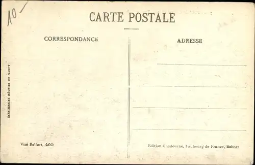 Ak Réchésy Territoire de Belfort, Vue générale, Blick auf die Ortschaft, Kirche