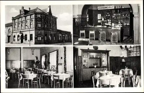 Ak Scherlebeck Herten im Ruhrgebiet, Gaststätte Gertrudenhof, Scherlebeckerstraße 349, Innenansicht