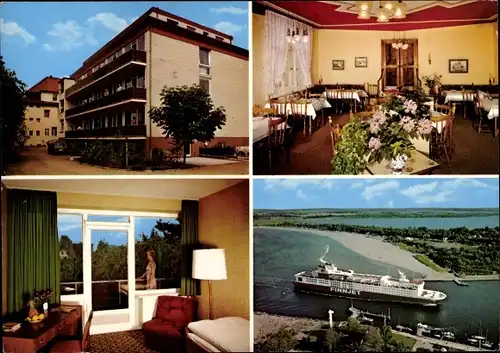 Ak Travemünde Lübeck, Kurhotel Feyerabend, Mecklenburger Landstraße 60, Innenansicht