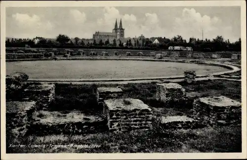 Ak Xanten am Niederrhein, Colonia Trajana Amphitheater