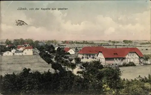 Ak Jübek in Schleswig Holstein, Panorama von der Kapelle