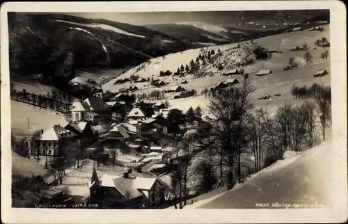 Ak Velká Úpa Großaupa Pec pod Sněžkou Petzer Region Königgrätz, Panorama