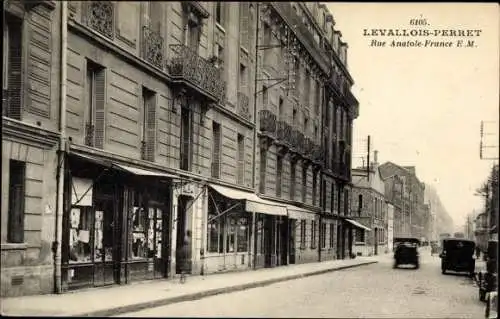 Ak Levallois Perret Hauts de Seine, Rue Antole France