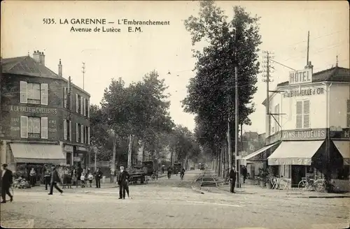 Ak Garenne Hauts de Seine, L'Embranchement, Avenue de Lutece