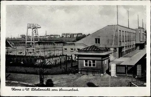 Ak Herne im Ruhrgebiet, Sommerbad