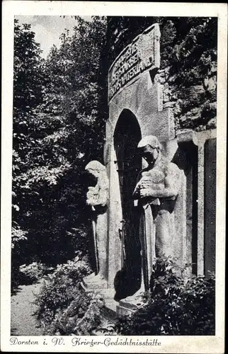 Ak Dorsten in Westfalen, Krieger Gedächtnisstätte