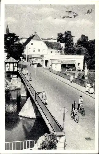 Ak Rheine in Westfalen, Alte Emsbrücke
