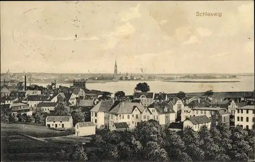 Ak Schleswig in Schleswig Holstein, Teilansicht