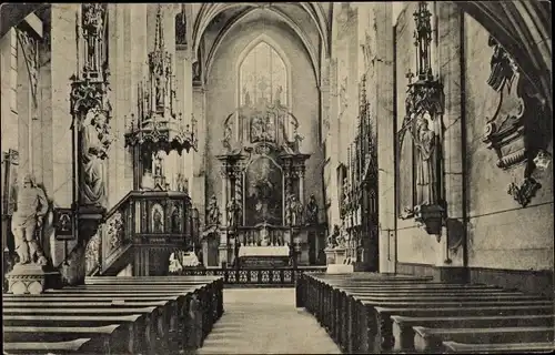 Ak Panschwitz Kuckau Oberlausitz, Inneres vom Kloster St. Marienstern