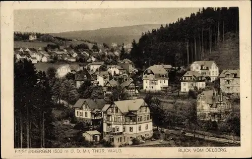 Ak Finsterbergen Friedrichroda im Thüringer Wald, Blick vom Ölberg