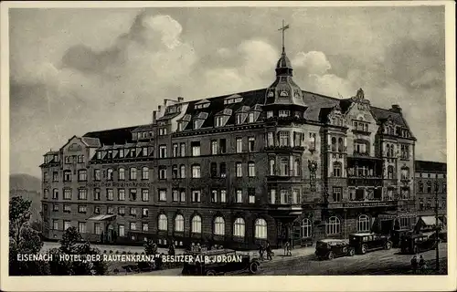 Ak Lutherstadt Eisenach in Thüringen, Hotel Der Rautenkranz