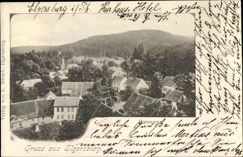 Ak Elgersburg in Thüringen, Panorama