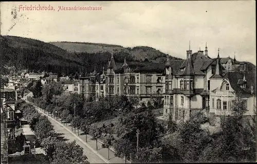 Ak Friedrichroda im Thüringer Wald, Alexandrinenstraße