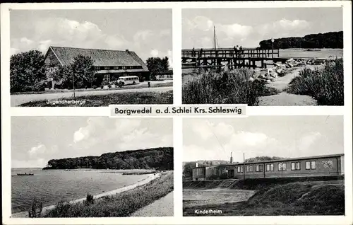 Ak Borgwedel an der Schlei in Schleswig Holstein, Kinderheim, Jugendherberge