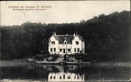 Ak Böklund in Schleswig, Pension am Langsee, Inh. A. Zerrahn, Außenansicht