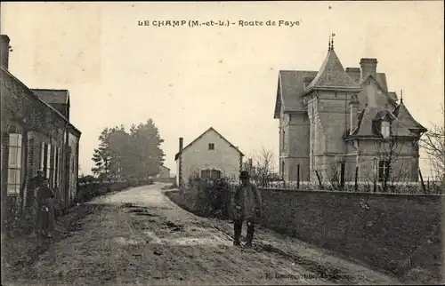 Ak Le Champ Maine-et-Loire, Route de Faye