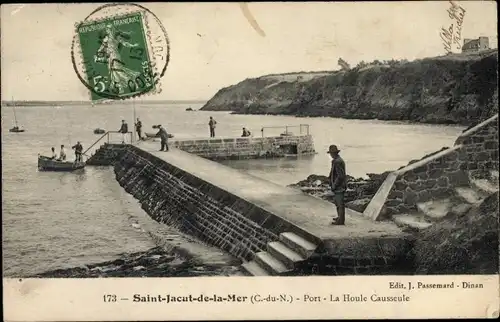 Ak Saint Jacut de la Mer Cotes d'Armor, Port, la Houle Causseule