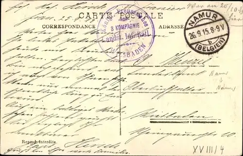 Ak Namur Wallonien, Rue Saint Nicolas