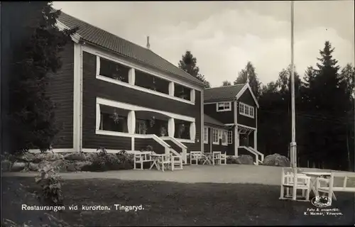 Ak Tingsryd Schweden, Restaurangen vid kurorten