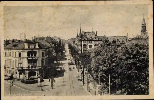 Ak Zwickau in Sachsen, Bahnhofstrasse