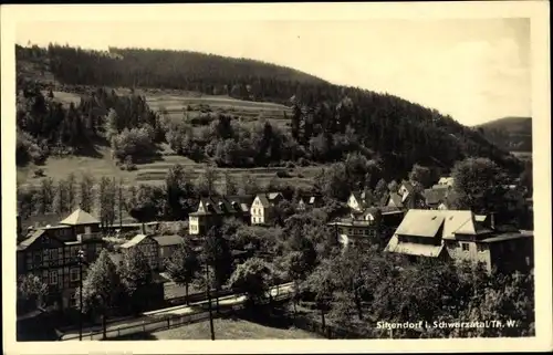 Ak Sitzendorf in Thüringen, Teilansicht vom Ort