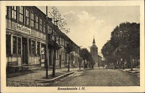 Ak Benneckenstein Oberharz, Stadtpartie