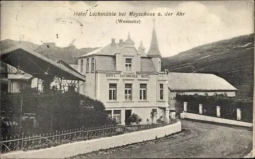 Ak Mayschoß im Landkreis Ahrweiler, Hotel Lochmühle, Westseite