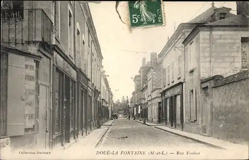 Ak Doué la Fontaine Maine et Loire, Rue Foulion