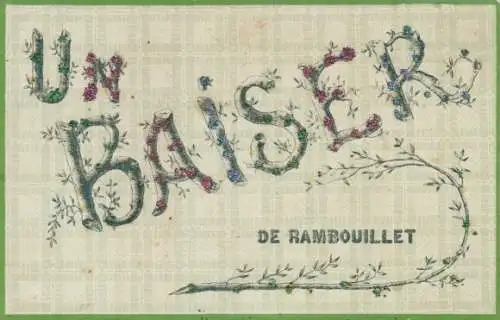 Buchstaben Ak Rambouillet Yvelines, Souvenir