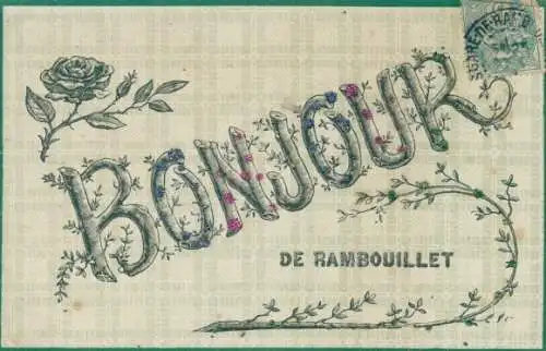 Buchstaben Ak Rambouillet Yvelines, Souvenir