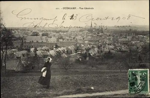 Ak Guingamp Cotes d'Amor, Vue Generale