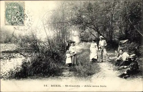 Ak Rueil Hauts-de-Seine, Saint Cucufa, Allee sous bois