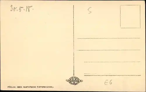 Ak Wara Vara Schweden, Straßenpartie im Ort