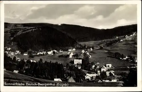 Ak Deutschgeorgenthal Neuhausen im Erzgebirge, Teilansicht, Gasthof