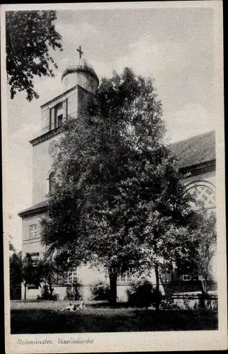 Ak Neumünster in Holstein, Vizelinikirche, Außenansicht