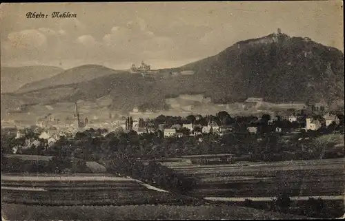 Ak Mehlem Bad Godesberg Bonn am Rhein, Blick auf den Ort