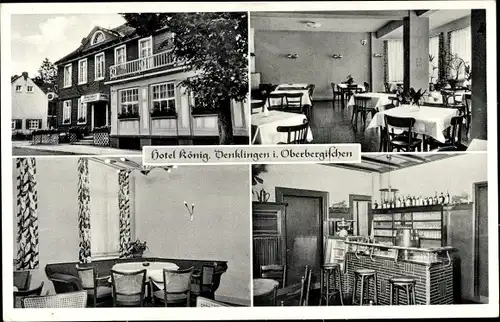 Ak Denklingen Oberbergischer Kreis, Hotel König, Innenansicht