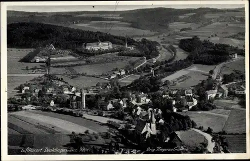 Ak Denklingen Oberbergischer Kreis, Blick auf den Ort, Fliegeraufnahme