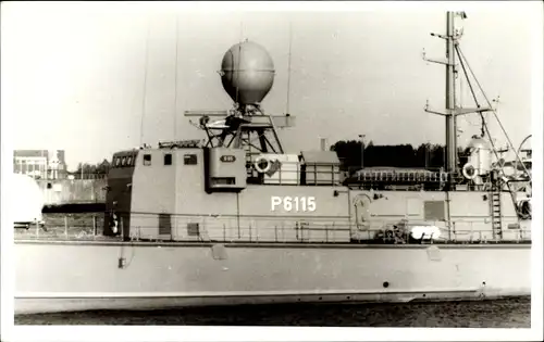Foto Ak Deutsches Kriegsschiff, P 6115, Sperber, Torpedoschnellboot, Bundesmarine