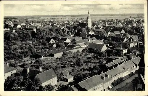 Ak Genthin am Elbe Havel Kanal, Panorama