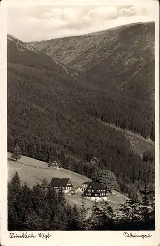 Ak Riesengebirge Sudetengau, Blick auf Kaiserbaude