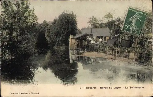 Ak Thouarcé Maine et Loire, Bords du Layon, La Teinturerie
