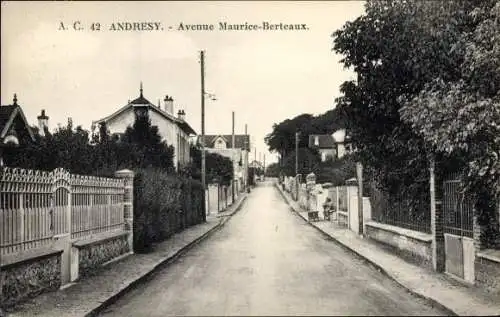 Ak Andresy Yvelines, Avenue Maurice Bertreaux
