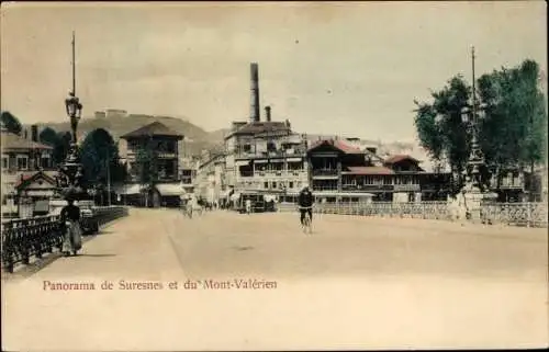 Ak Suresnes Hauts de Seine, Panoram de Suresnes et du Mont Valerien