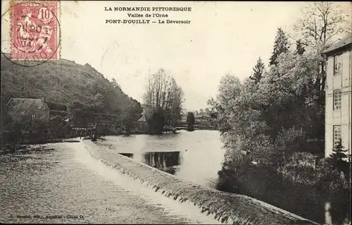 Ak Pont d Ouilly Calvados, Le Deversoir