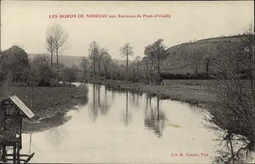 Ak Pont d Ouilly Calvados, Les Bords du Noireau