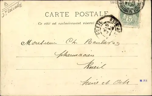 Ak Pont d Ouilly Calvados, Lavoir, Moulin Neuf