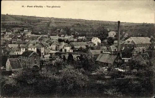 Ak Pont d Ouilly Calvados, Vue generale