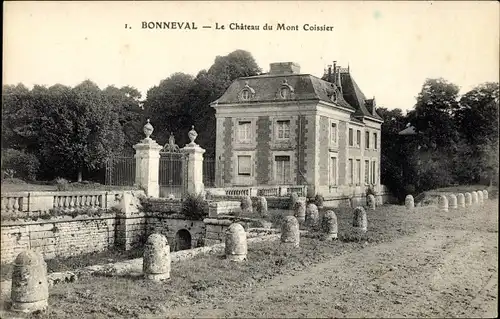 Ak Bonneval Eure et Loir, Le Chateau du Mont Coissier