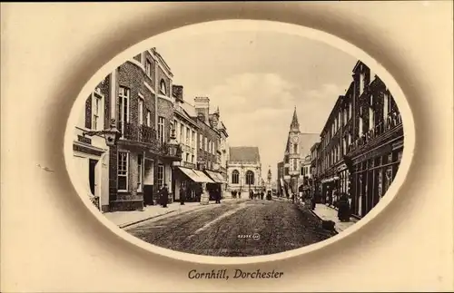 Passepartout Ak Dorchester Grafschaft Dorset South West England, Cornhill